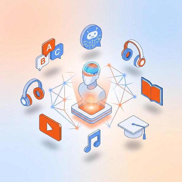 اپتیموس - یادگیری هوشمند زبان با کوچینگ، هوش مصنوعی و مالتی‌مدیا